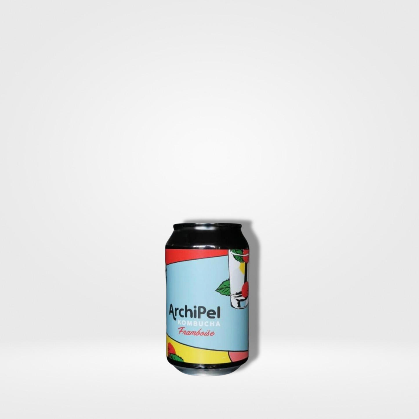 Archipel Kombucha Framboise bio cans - 24 x 33cl