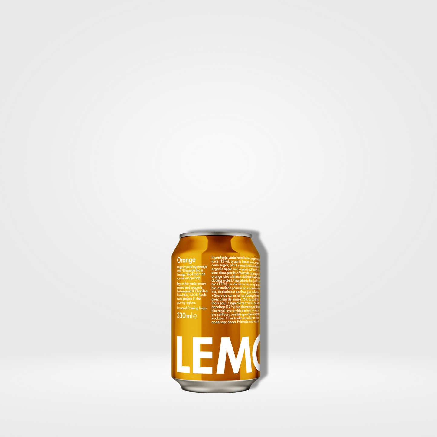 Lemonaid Orange Bio cans
