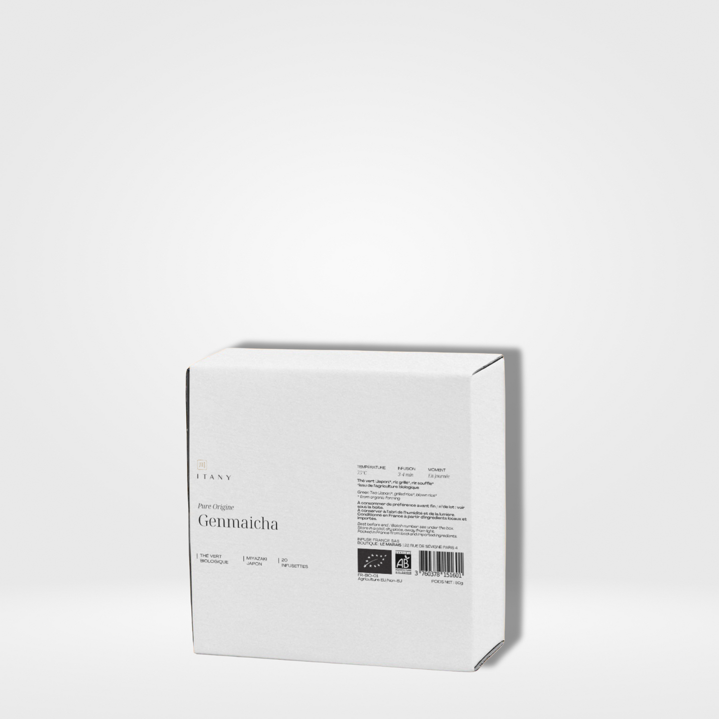 Maison Itany Thé vert Création Origine Genmaicha Riz brun grillé & soufflé sachet