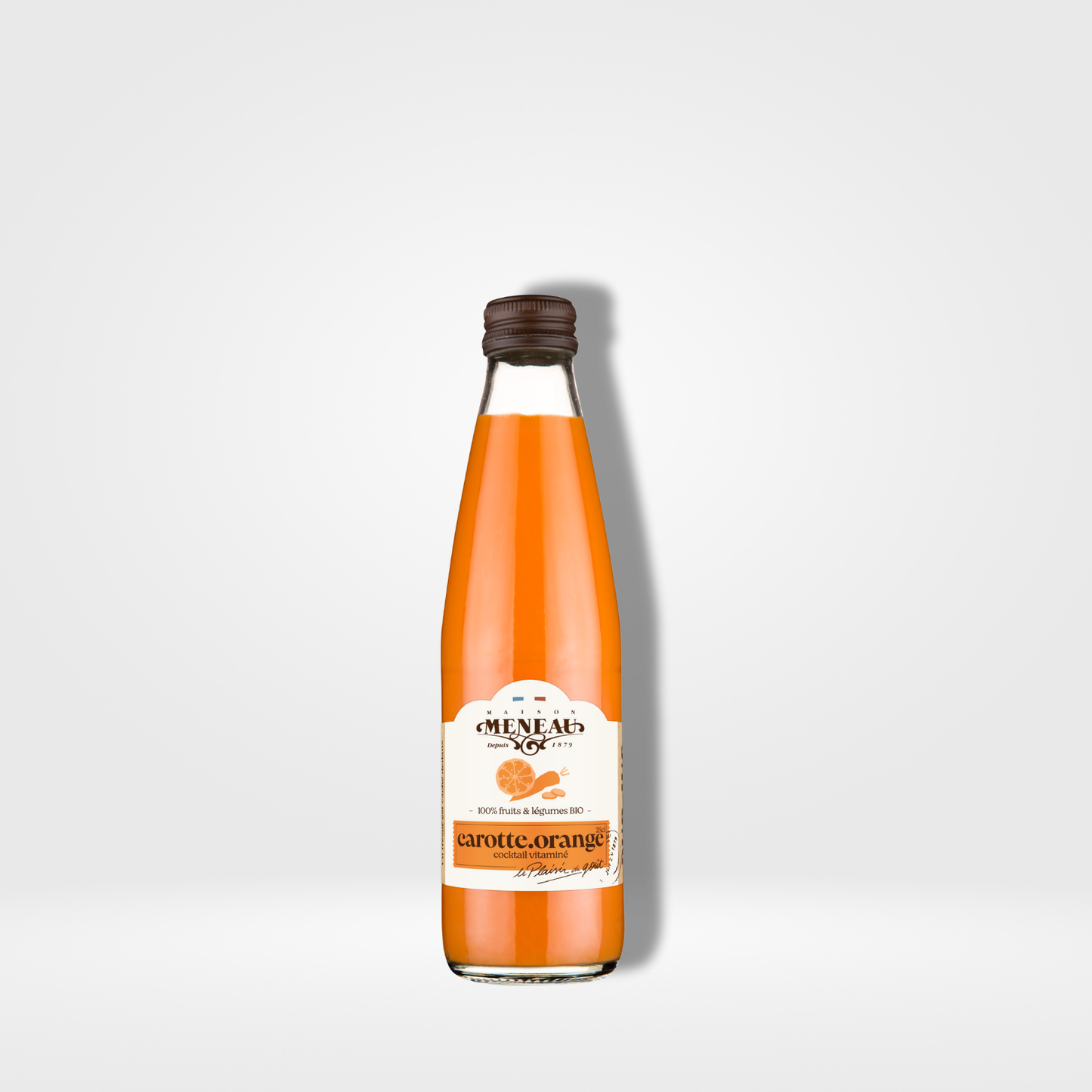 Meneau Jus de carotte orange verre - 12 x 25cl