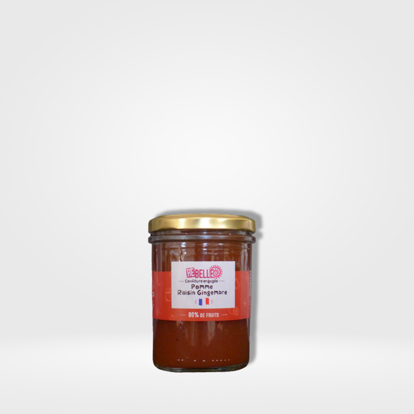 Rebelle Confiture Pomme Raisin Gingembre