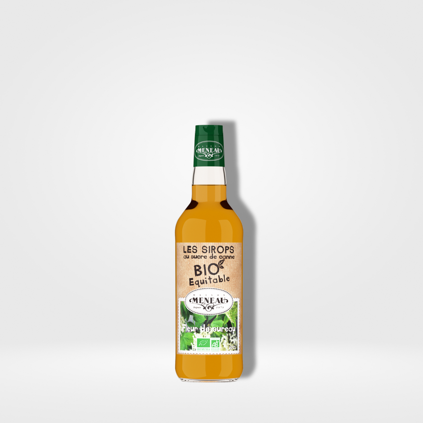 Meneau Sirop Fleur de Sureau Bio verre - 1 x 50cl