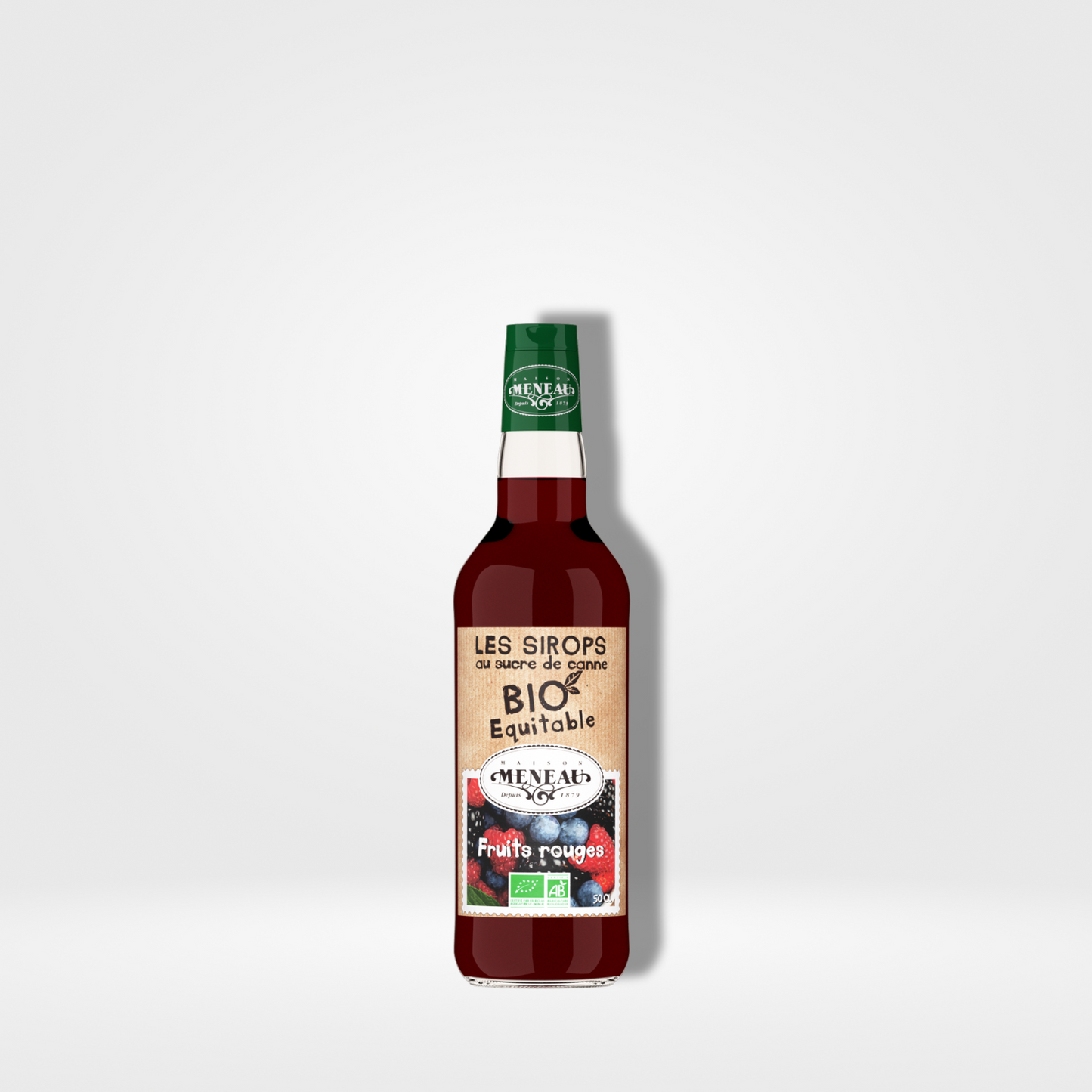 Meneau Sirop Fruits Rouges Bio verre - 1 x 50cl