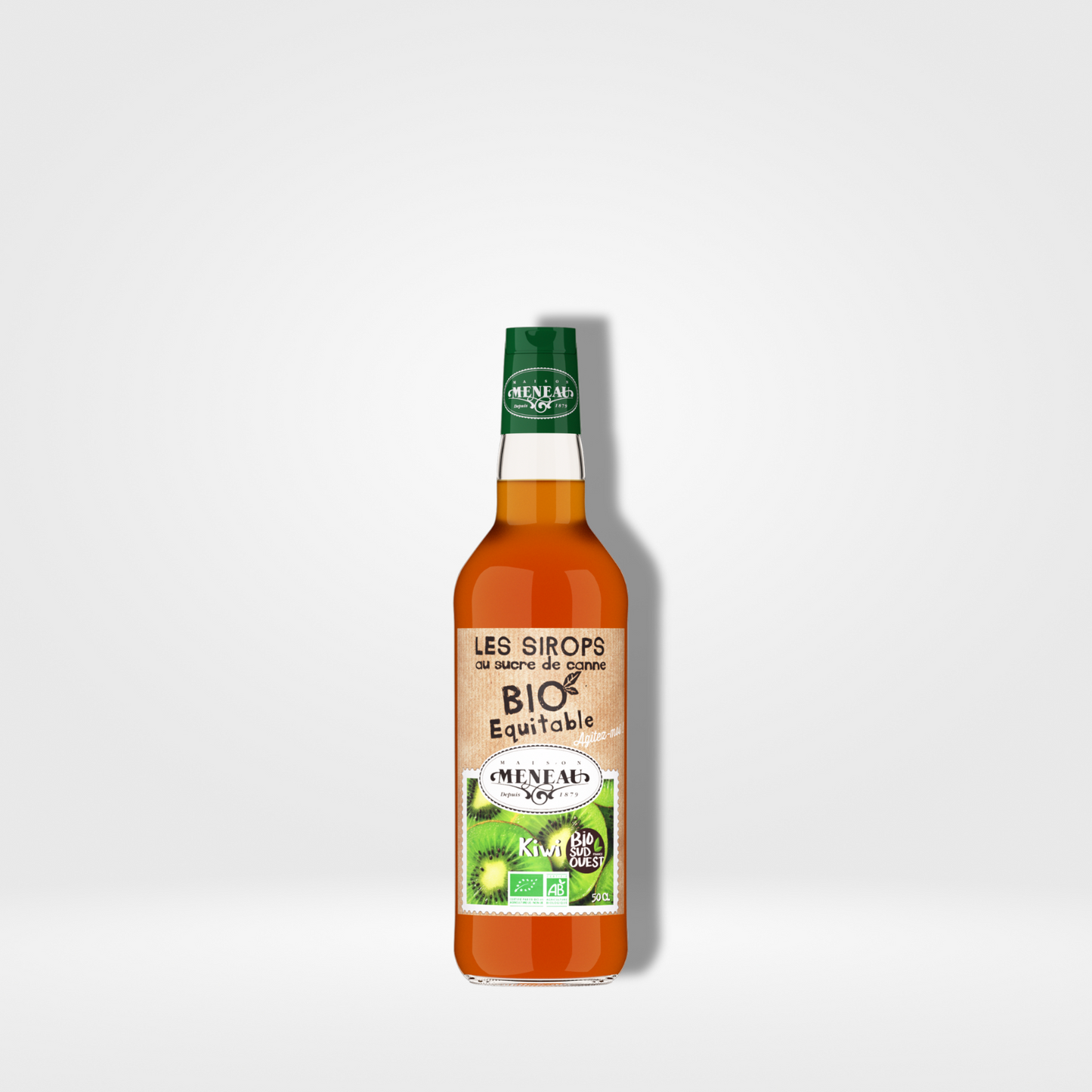 Meneau Sirop Kiwi Bio verre - 1 x 50cl