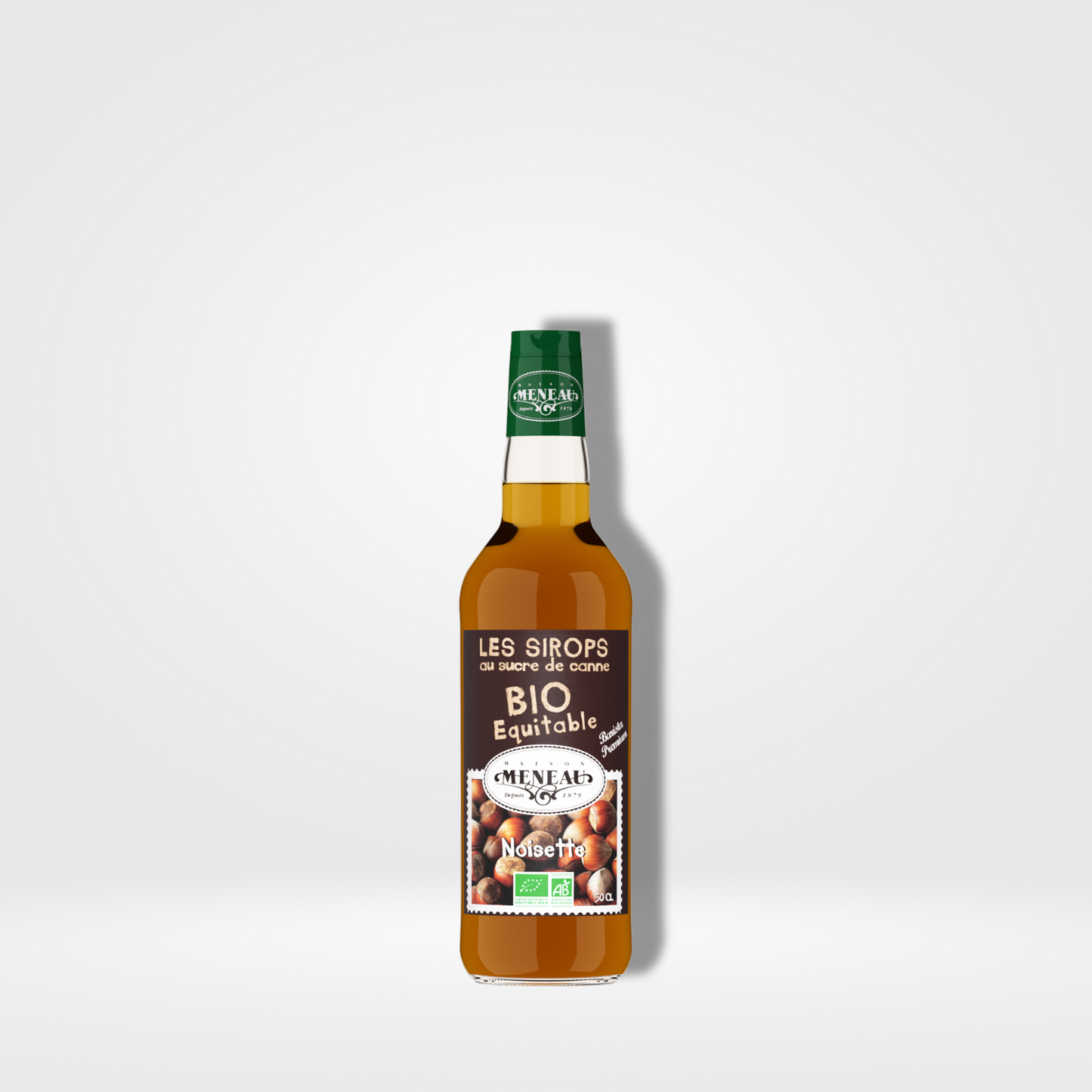 Meneau Sirop Noisette Bio verre - 1 x 50cl