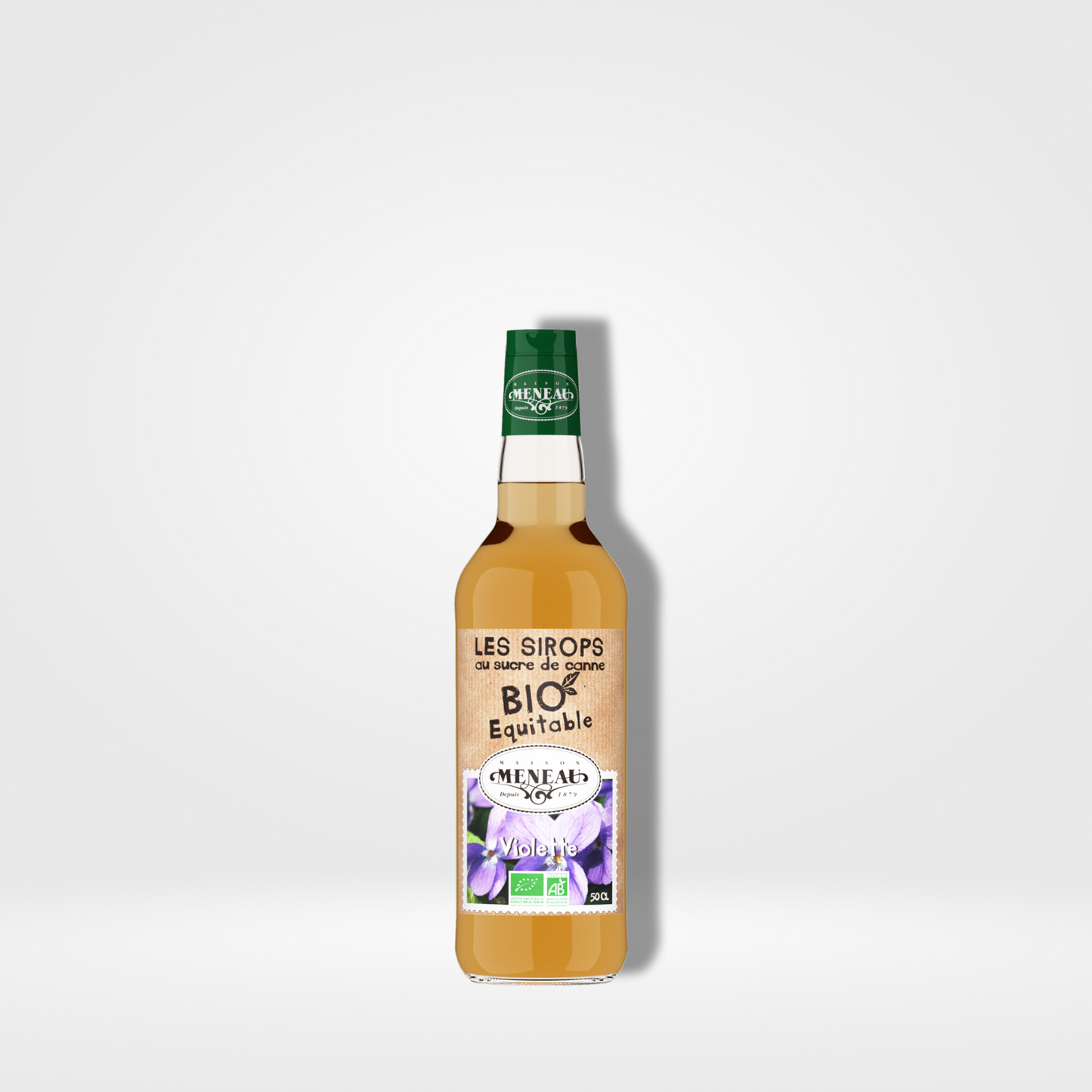 Meneau Sirop Violette Bio verre - 1 x 50cl