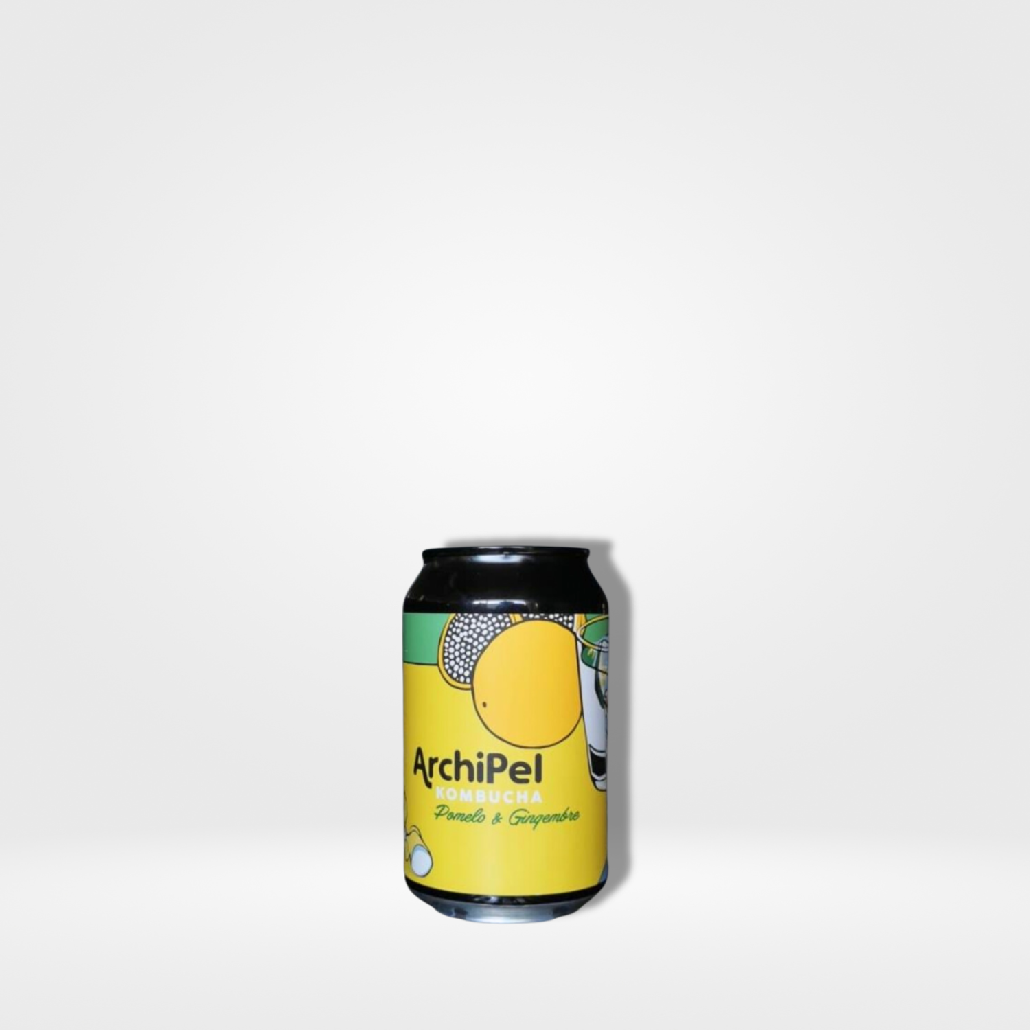 Archipel Kombucha Pomelo Gingembre bio cans - 24 x 33cl
