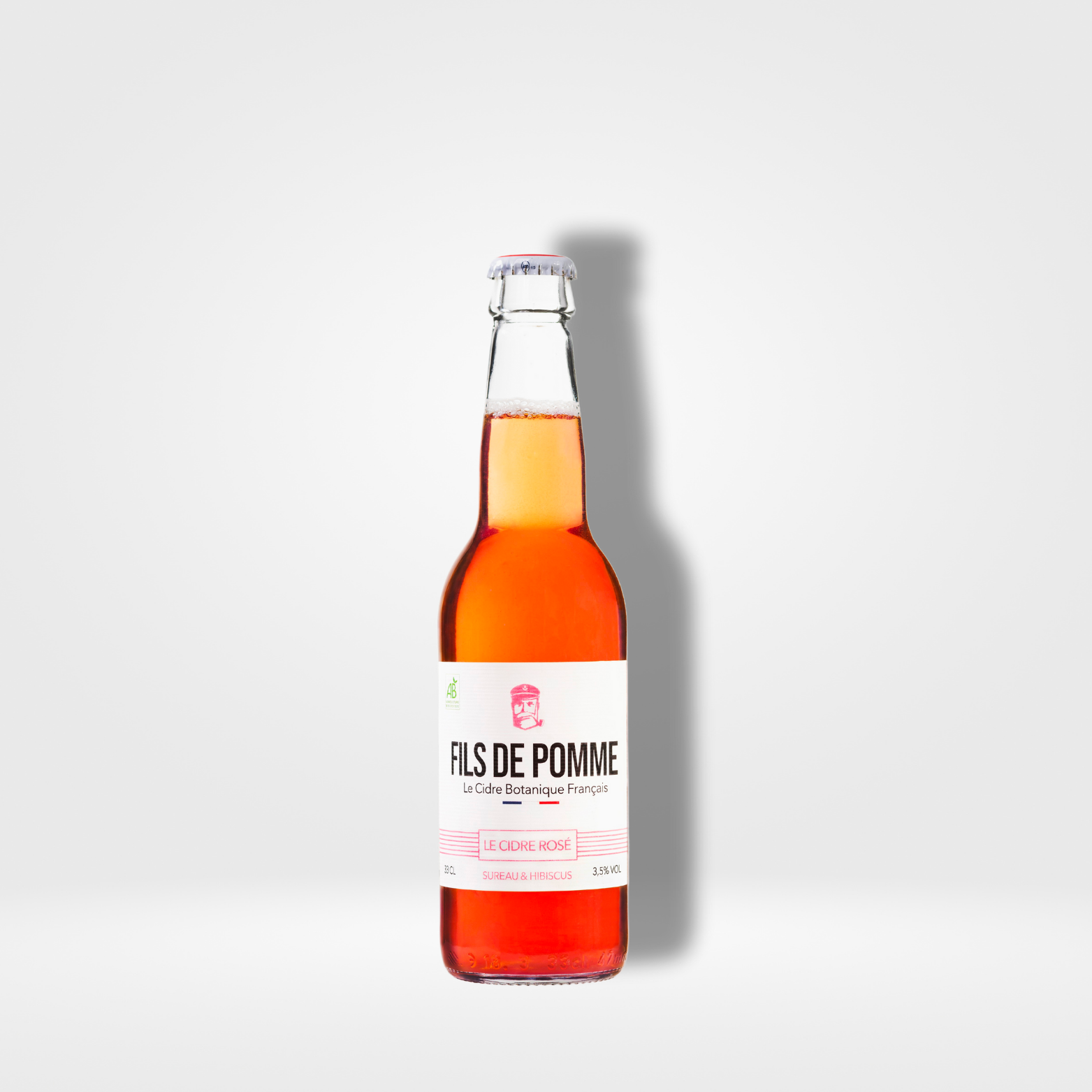 Fils de pomme Rosé Bio - La Coquette verre 12 x 33cl