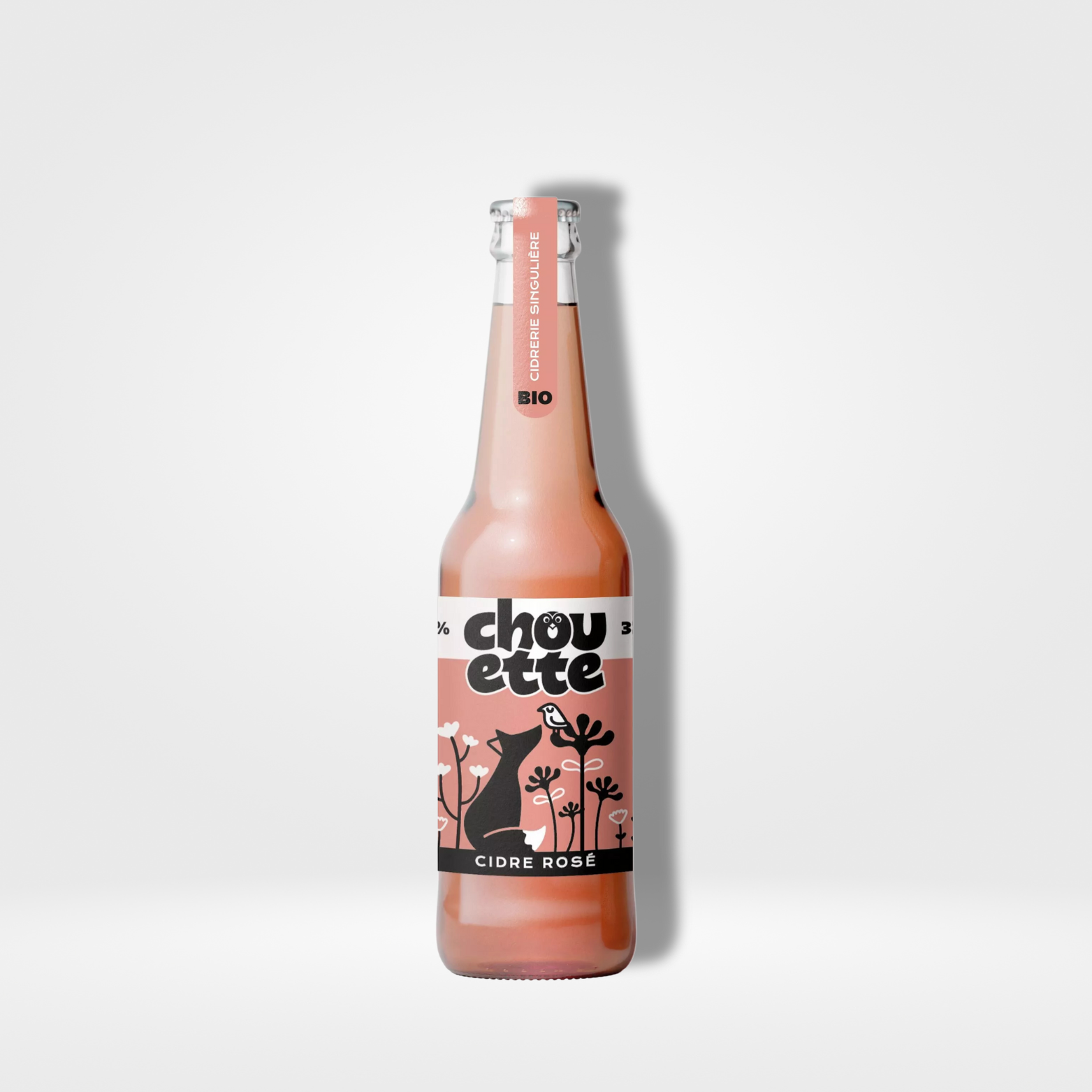 Le Coq Toqué La Chouette Cidre Rosé Bio verre - 12 x 33cl