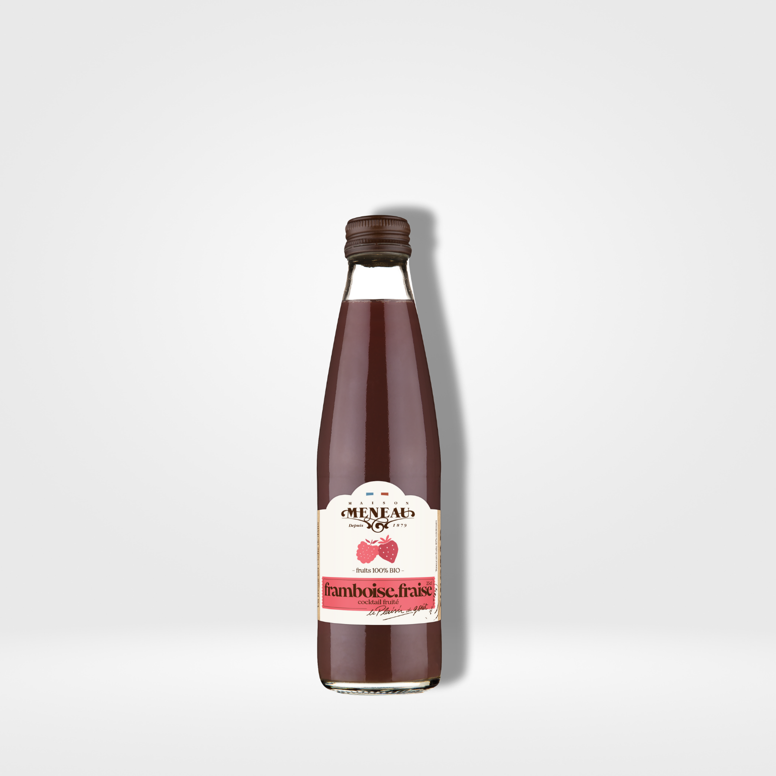 Meneau Nectar Fraise framboise verre - 12 x 25cl
